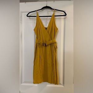 Wild Fable Linen Faux Wrap Dress